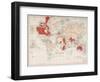 Chart of the World Showing the British Empire, 1901-null-Framed Giclee Print