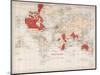 Chart of the World Showing the British Empire, 1901-null-Mounted Giclee Print