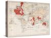 Chart of the World Showing the British Empire, 1901-null-Stretched Canvas