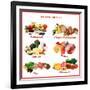 Chart Showing Food Sources of Various Nutrients-Robyn Mackenzie-Framed Art Print