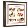 Chart Showing Food Sources of Various Nutrients-Robyn Mackenzie-Framed Art Print