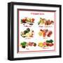 Chart Showing Food Sources of Various Nutrients-Robyn Mackenzie-Framed Art Print