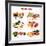 Chart Showing Food Sources of Various Nutrients-Robyn Mackenzie-Framed Art Print