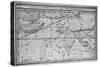 Chart Showing Path of Halley's Comet-null-Stretched Canvas