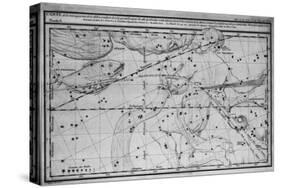 Chart Showing Path of Halley's Comet-null-Stretched Canvas