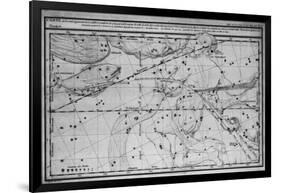 Chart Showing Path of Halley's Comet-null-Framed Giclee Print