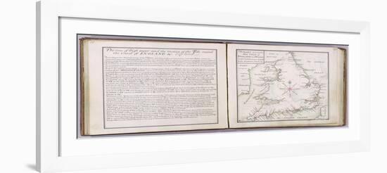 Chart Showing the Sea Coast of England and Wales-Thomas Badeslade-Framed Giclee Print