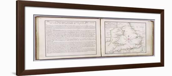 Chart Showing the Sea Coast of England and Wales-Thomas Badeslade-Framed Premium Giclee Print