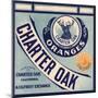 Charter Oak Brand - Charter Oak, California - Citrus Crate Label-Lantern Press-Mounted Art Print