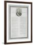 Charter of Louis Xviii (1755-1824) 1814 (Engraving)-French-Framed Giclee Print