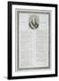 Charter of Louis Xviii (1755-1824) 1814 (Engraving)-French-Framed Giclee Print