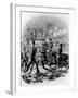 Chartist Meeting at Night, Engraving by S. P. Fletcher-null-Framed Photographic Print