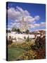 Chartres and Cathedral, Eure-Et-Loir, Centre, France-Charles Bowman-Stretched Canvas