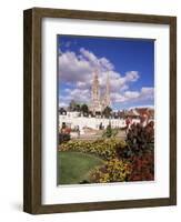 Chartres and Cathedral, Eure-Et-Loir, Centre, France-Charles Bowman-Framed Photographic Print