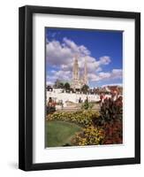 Chartres and Cathedral, Eure-Et-Loir, Centre, France-Charles Bowman-Framed Photographic Print