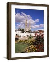 Chartres and Cathedral, Eure-Et-Loir, Centre, France-Charles Bowman-Framed Photographic Print