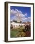 Chartres and Cathedral, Eure-Et-Loir, Centre, France-Charles Bowman-Framed Photographic Print