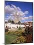 Chartres and Cathedral, Eure-Et-Loir, Centre, France-Charles Bowman-Mounted Photographic Print