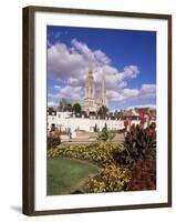 Chartres and Cathedral, Eure-Et-Loir, Centre, France-Charles Bowman-Framed Photographic Print