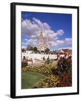 Chartres and Cathedral, Eure-Et-Loir, Centre, France-Charles Bowman-Framed Photographic Print