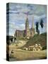 Chartres Cathedral, 1830-Jean-Baptiste-Camille Corot-Stretched Canvas