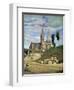 Chartres Cathedral, 1830-Jean-Baptiste-Camille Corot-Framed Giclee Print