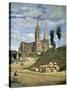 Chartres Cathedral, 1830-Jean-Baptiste-Camille Corot-Stretched Canvas