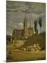 Chartres Cathedral, 1830-Jean-Baptiste-Camille Corot-Mounted Giclee Print