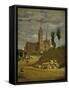 Chartres Cathedral, 1830-Jean-Baptiste-Camille Corot-Framed Stretched Canvas