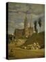 Chartres Cathedral, 1830-Jean-Baptiste-Camille Corot-Stretched Canvas