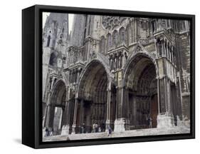 Chartres Cathedral, Chartes, France-null-Framed Stretched Canvas