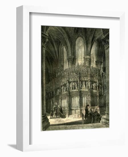 Chartres Cathedral France 1851-null-Framed Giclee Print