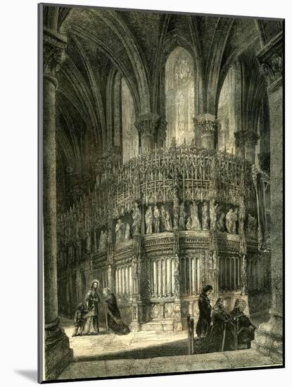 Chartres Cathedral France 1851-null-Mounted Giclee Print