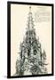 Chartres Cathedral Tower-null-Framed Art Print