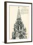 Chartres Cathedral Tower-null-Framed Art Print