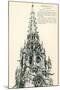 Chartres Cathedral Tower-null-Mounted Art Print