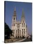 Chartres Cathedral, Unesco World Heritage Site, Chartres, Eure-Et-Loir, Centre, France-Michael Short-Stretched Canvas