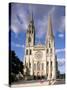 Chartres Cathedral, Unesco World Heritage Site, Chartres, Eure-Et-Loir, France-Charles Bowman-Stretched Canvas