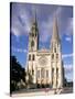 Chartres Cathedral, Unesco World Heritage Site, Chartres, Eure-Et-Loir, France-Charles Bowman-Stretched Canvas