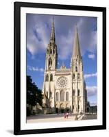 Chartres Cathedral, Unesco World Heritage Site, Chartres, Eure-Et-Loir, France-Charles Bowman-Framed Photographic Print