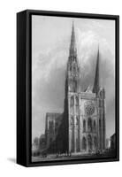 Chartres Cathedral-R Garland-Framed Stretched Canvas