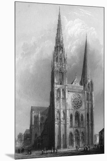 Chartres Cathedral-R Garland-Mounted Premium Photographic Print