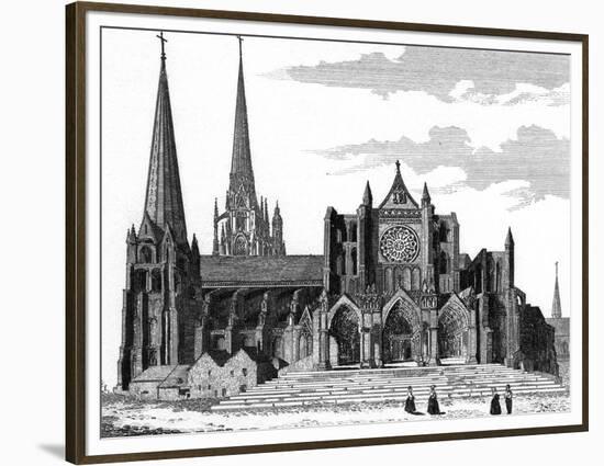 Chartres Cathedral-null-Framed Premium Photographic Print