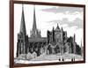 Chartres Cathedral-null-Framed Premium Photographic Print