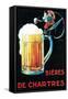 Chartres, France - Beers of Chartres Promotional Poster-Lantern Press-Framed Stretched Canvas