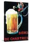 Chartres, France - Beers of Chartres Promotional Poster-Lantern Press-Stretched Canvas
