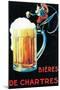 Chartres, France - Beers of Chartres Promotional Poster-Lantern Press-Mounted Art Print