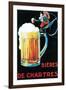 Chartres, France - Beers of Chartres Promotional Poster-Lantern Press-Framed Art Print