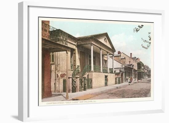 Chartres Street, Vieux Carre, New Orleans, Louisiana-null-Framed Art Print