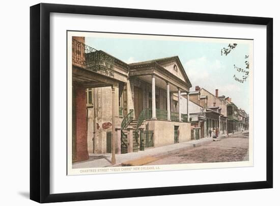 Chartres Street, Vieux Carre, New Orleans, Louisiana-null-Framed Art Print